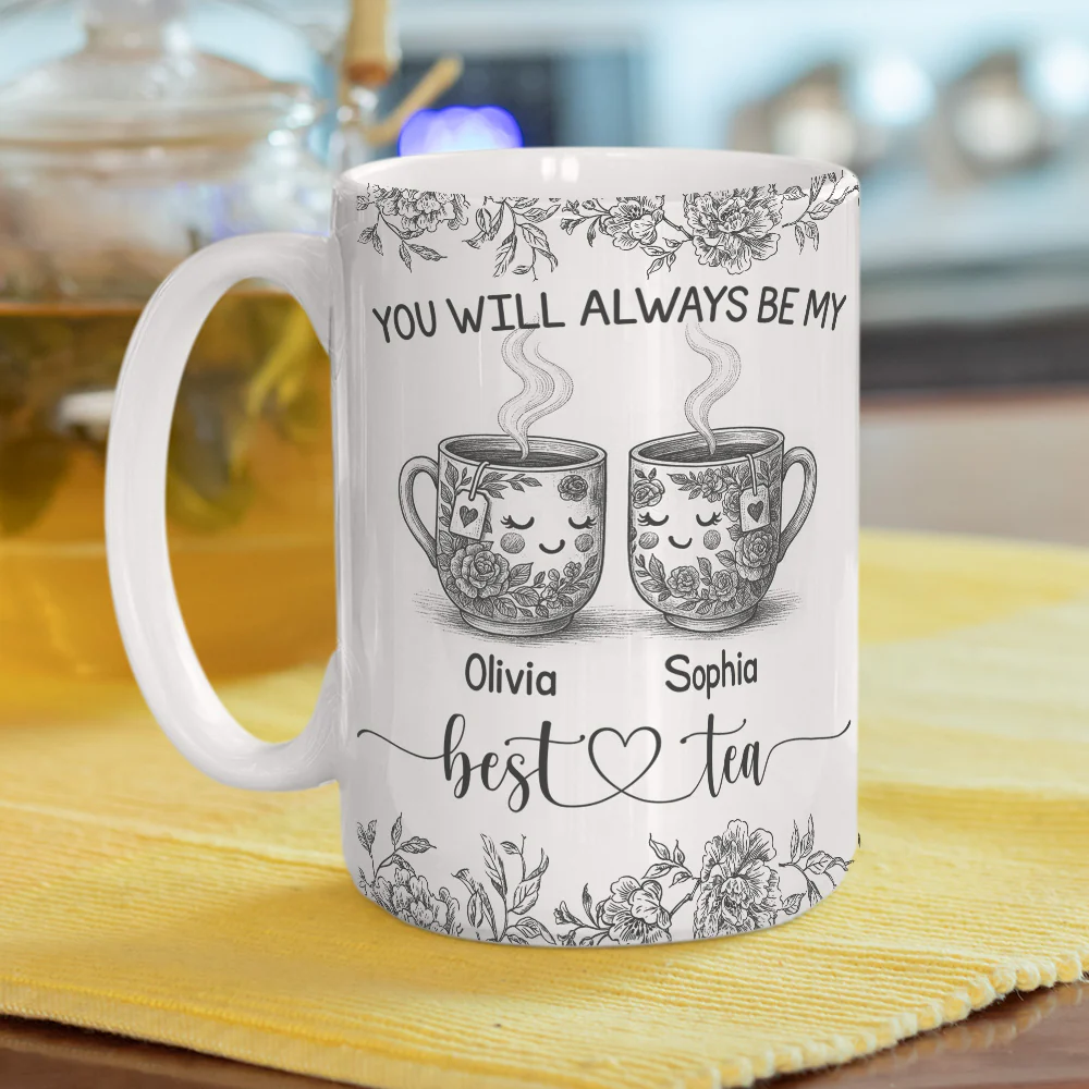Best Tea In The World - Personalized Custom Coffee Mug - Image 6