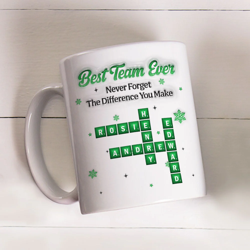 Best Team Ever 2025 - Personalized Custom 3D Inflated Effect Mug - Image 3