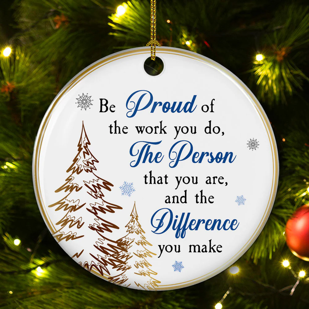 Best Team Ever 2025 - Personalized Custom Ceramic Ornament - Image 4