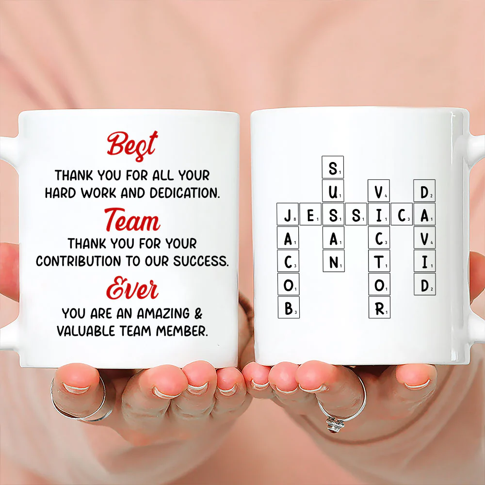 Best Team Ever - Personalized Custom Coffee Mug - Image 2