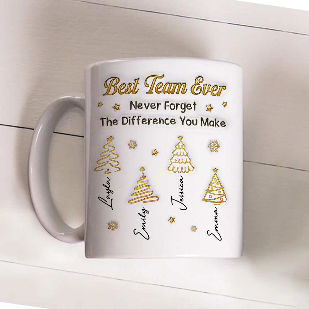 Best Team - Personalized Custom 3D Inflated Effect Mug - Image 3