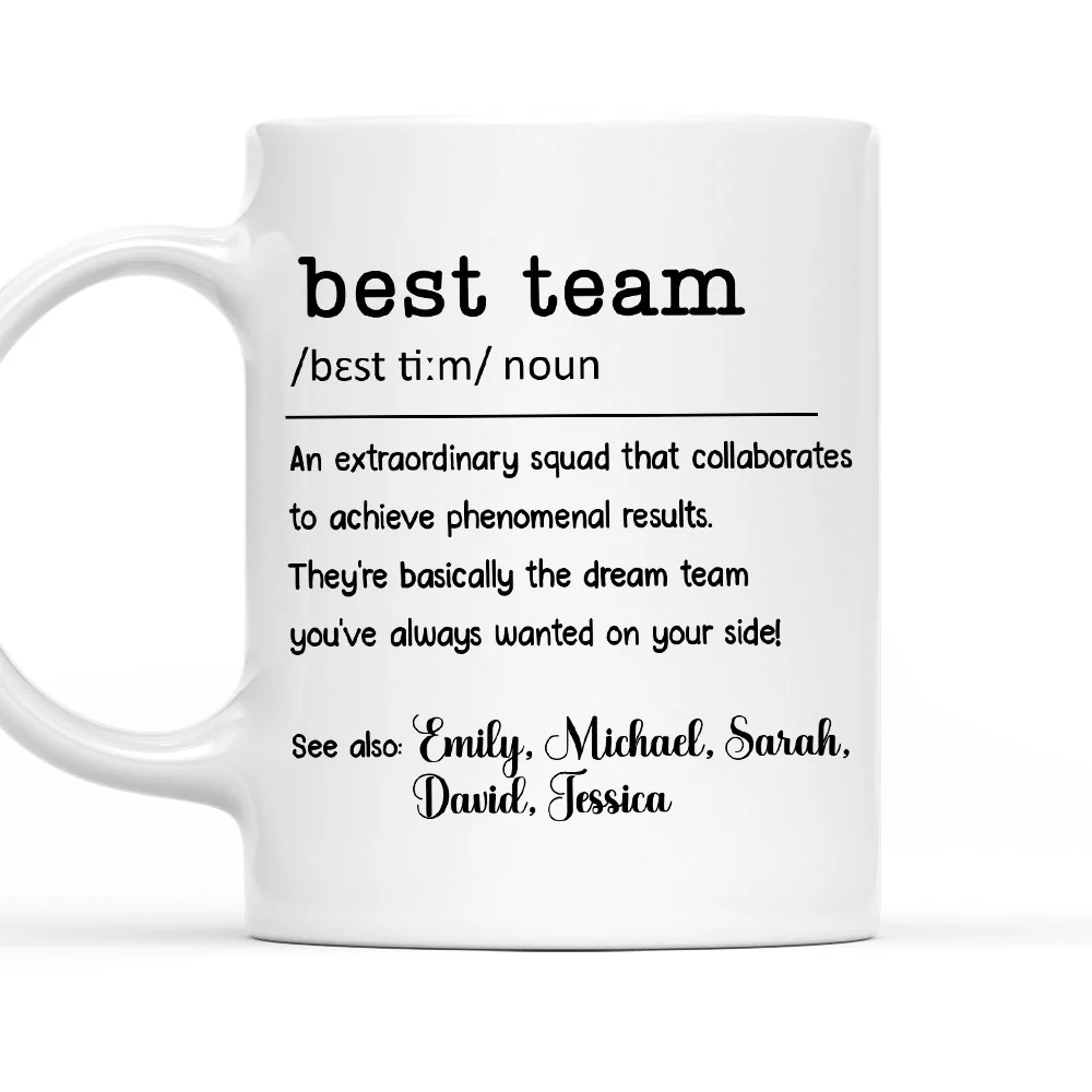 Best Team - Personalized Custom Coffee Mug