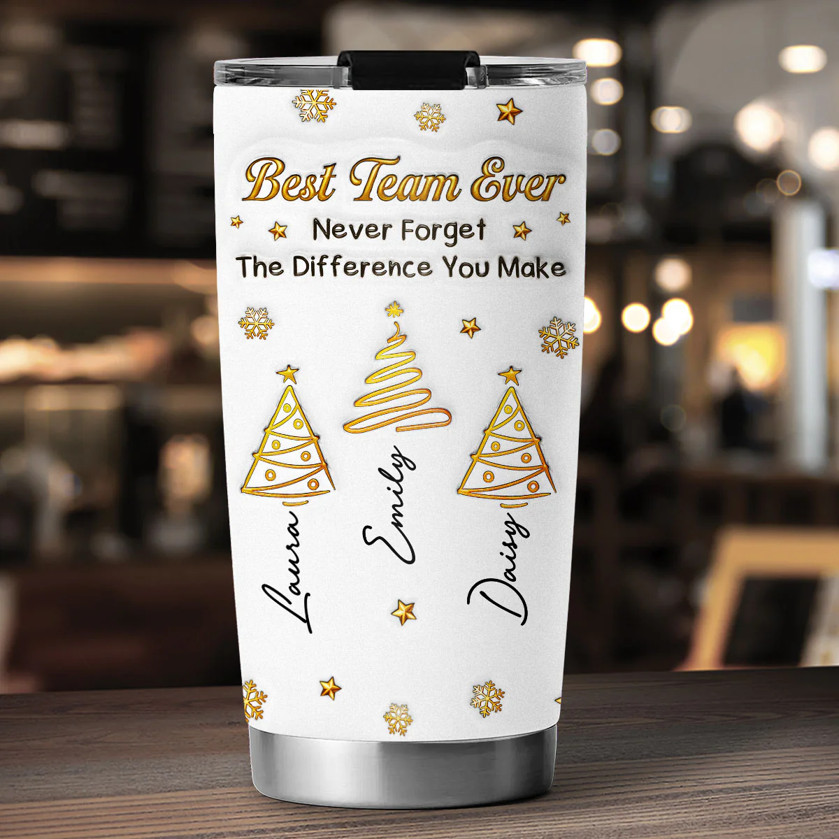 Best Team - Personalized Custom Tumbler - Image 3