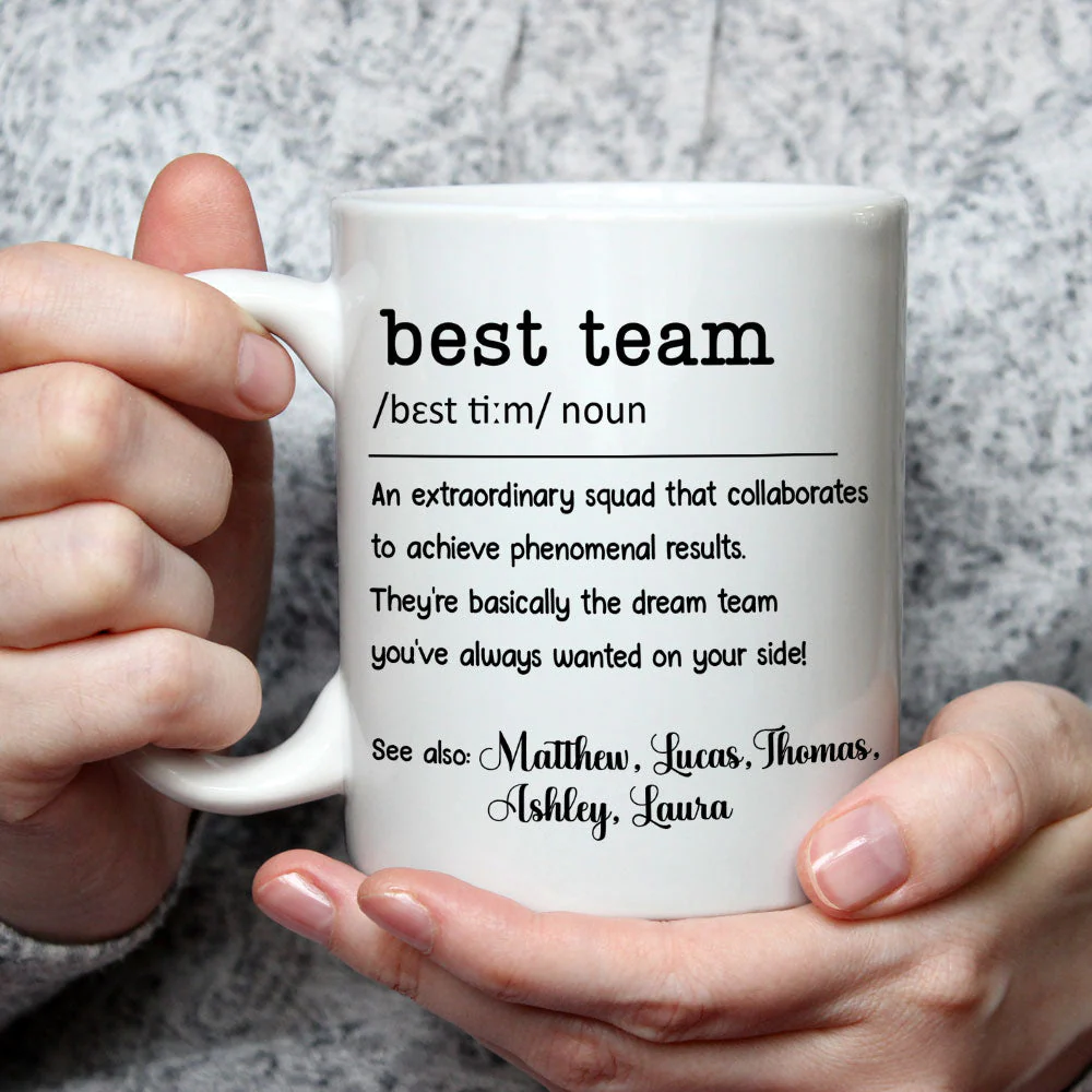 Best Team - Personalized Custom Coffee Mug - Image 7