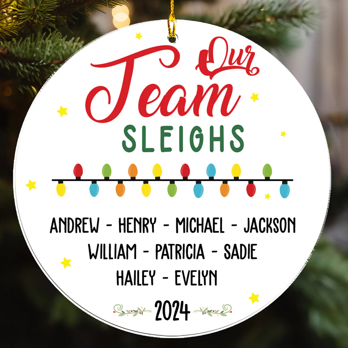Best Teammate - Personalized Custom Acrylic Ornament - Image 3