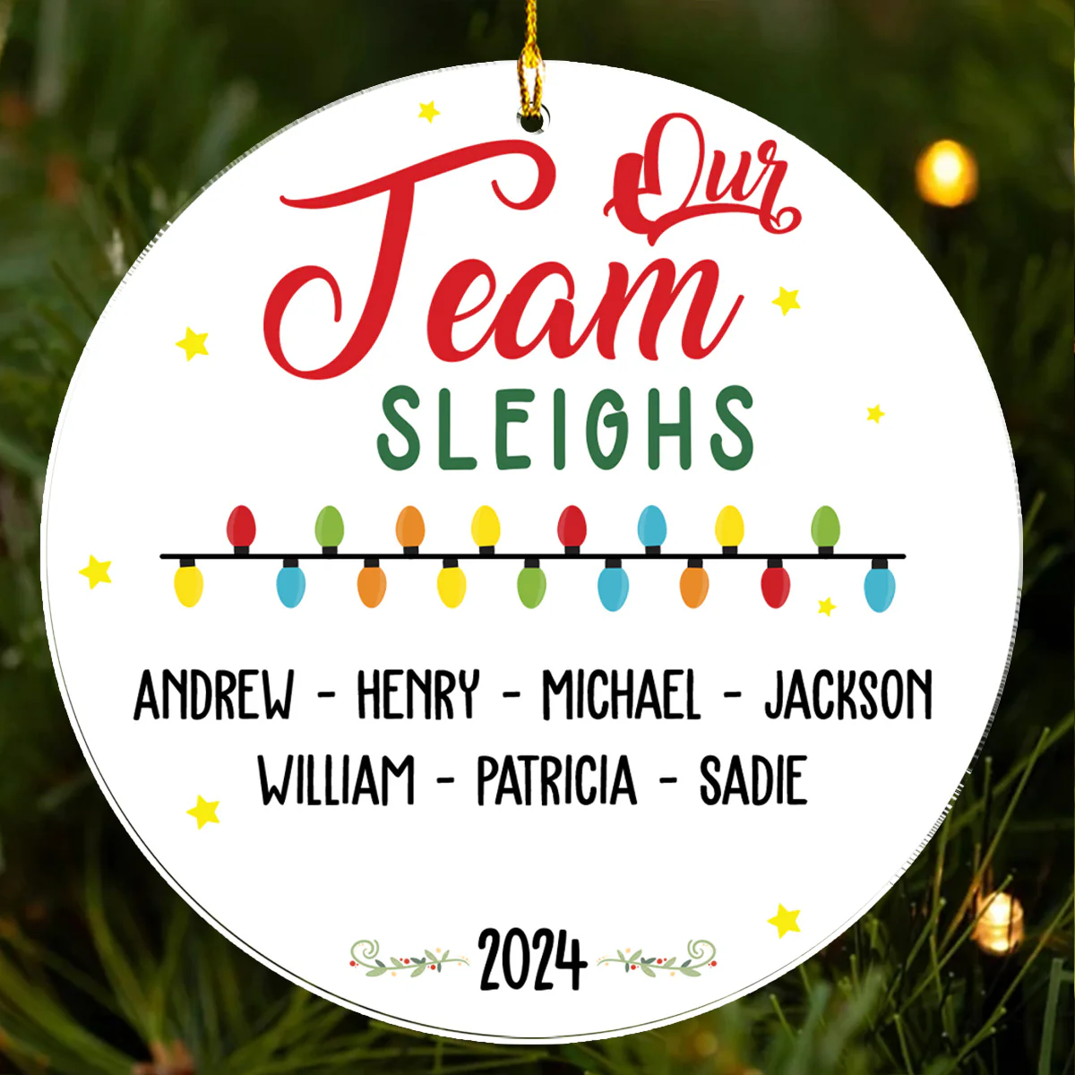 Best Teammate - Personalized Custom Acrylic Ornament - Image 4