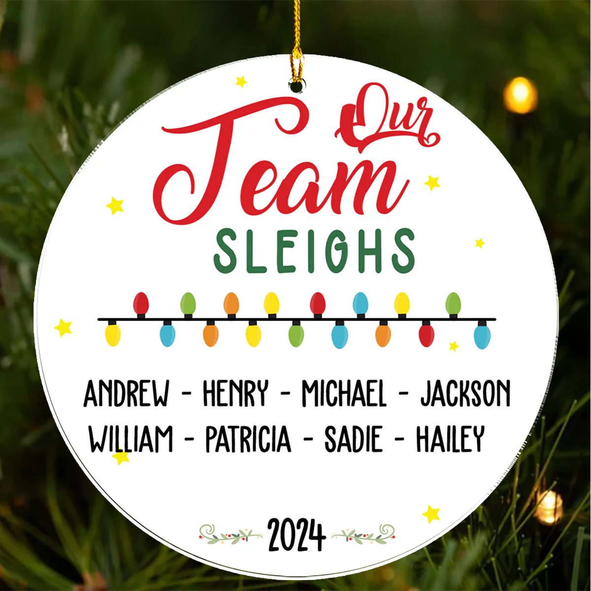 Best Teammate - Personalized Custom Acrylic Ornament - Image 5