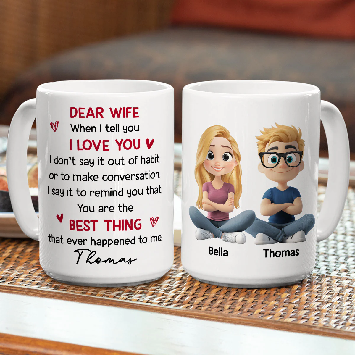 Best Thing That Happened To Me - Personalized Custom Coffee Mug - Image 5