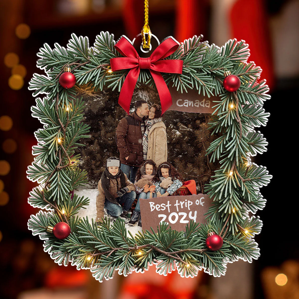 Best Trip Ever - Personalized Custom Acrylic Ornament - Image 4