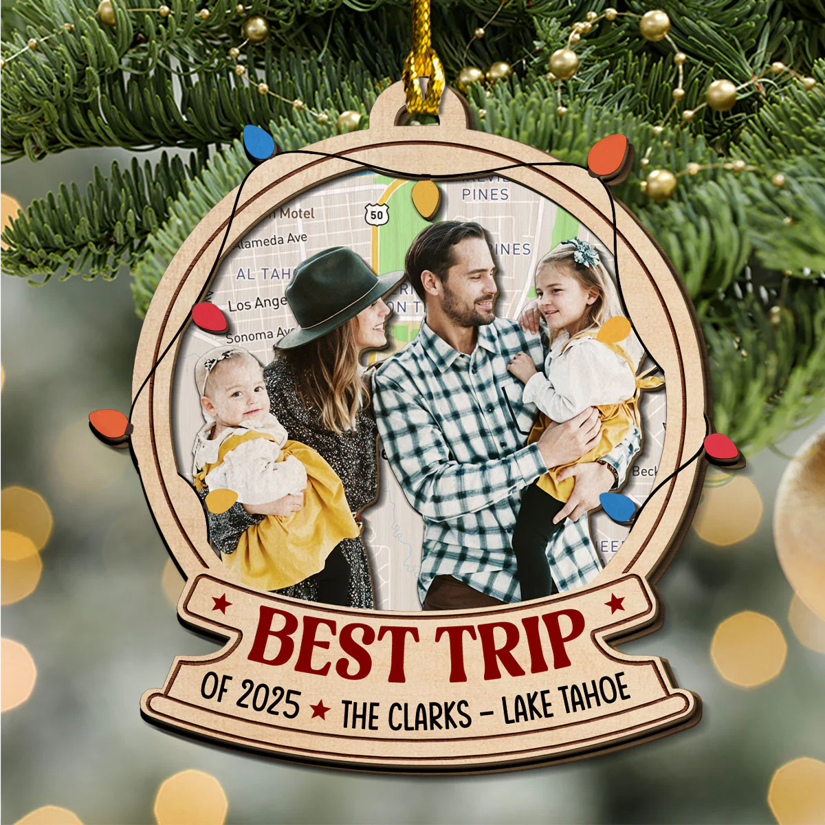 Best Trip - Personalized Custom 2-Layered Wood Ornament