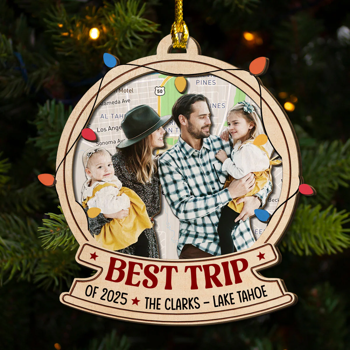 Best Trip - Personalized Custom 2-Layered Wood Ornament - Image 3