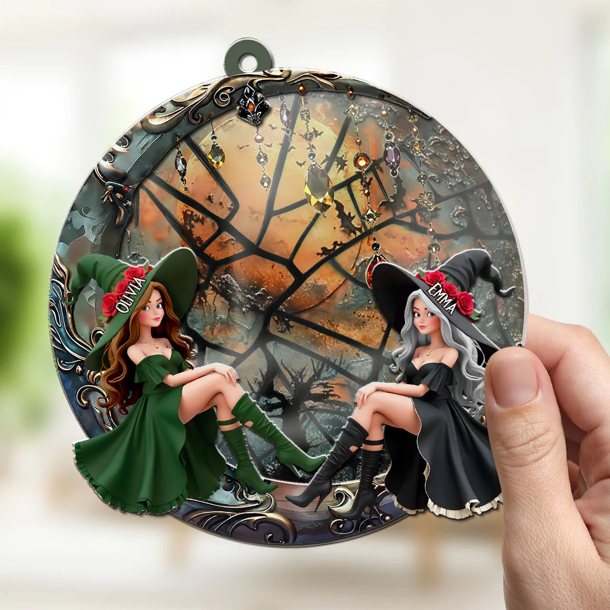 Best Witches - Personalized Custom Suncatcher - Image 3