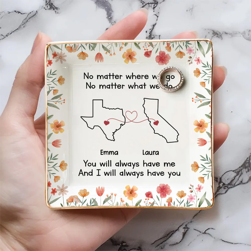 Bestie Always Have You 2 - Personalized Custom Jewelry Dish - Image 2