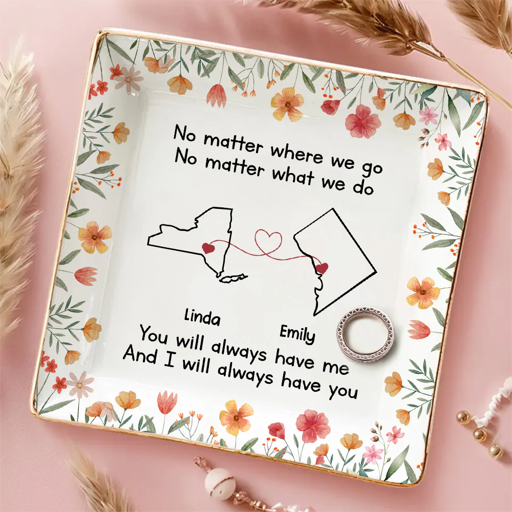 Bestie Always Have You 2 - Personalized Custom Jewelry Dish - Image 3