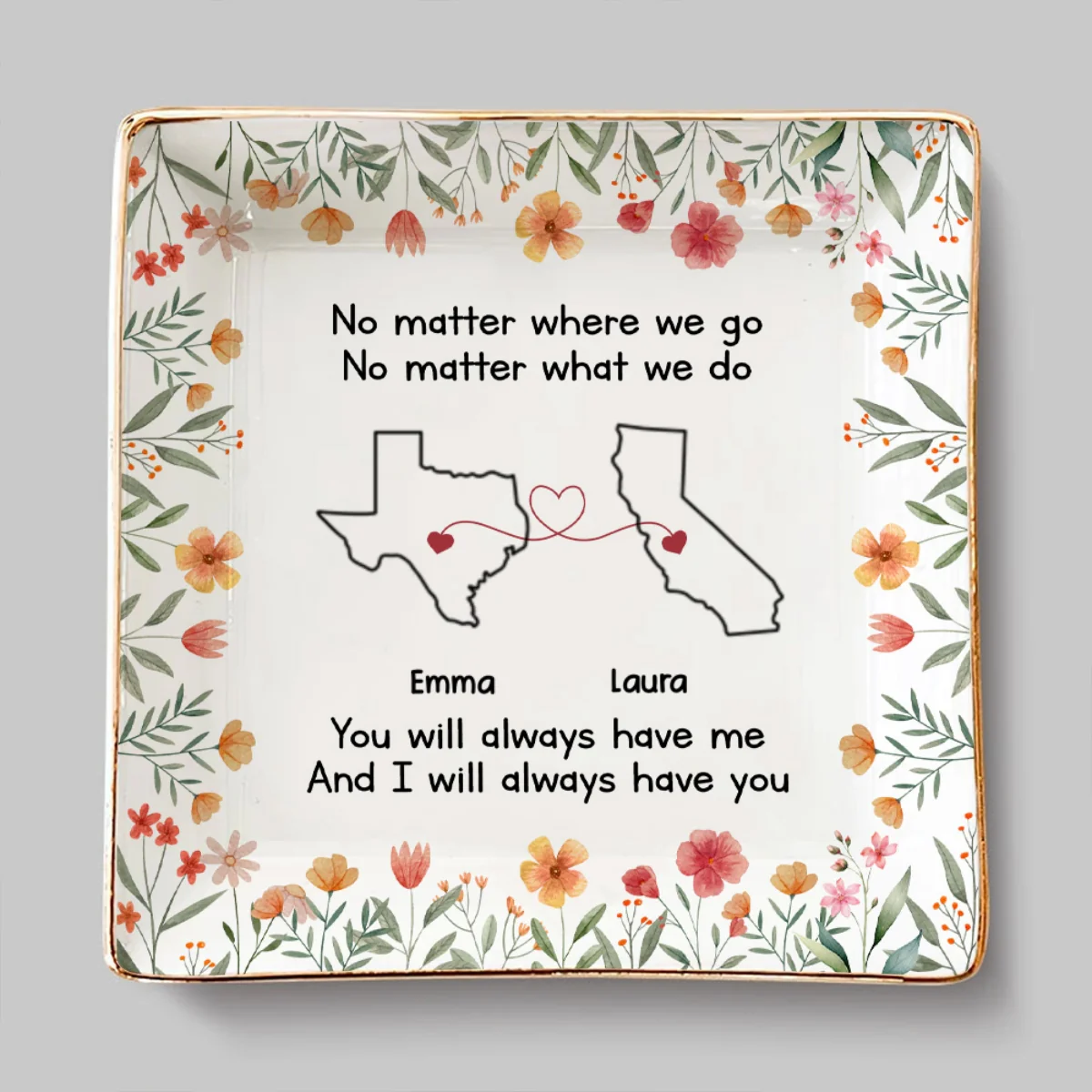 Bestie Always Have You 2 - Personalized Custom Jewelry Dish - Image 7