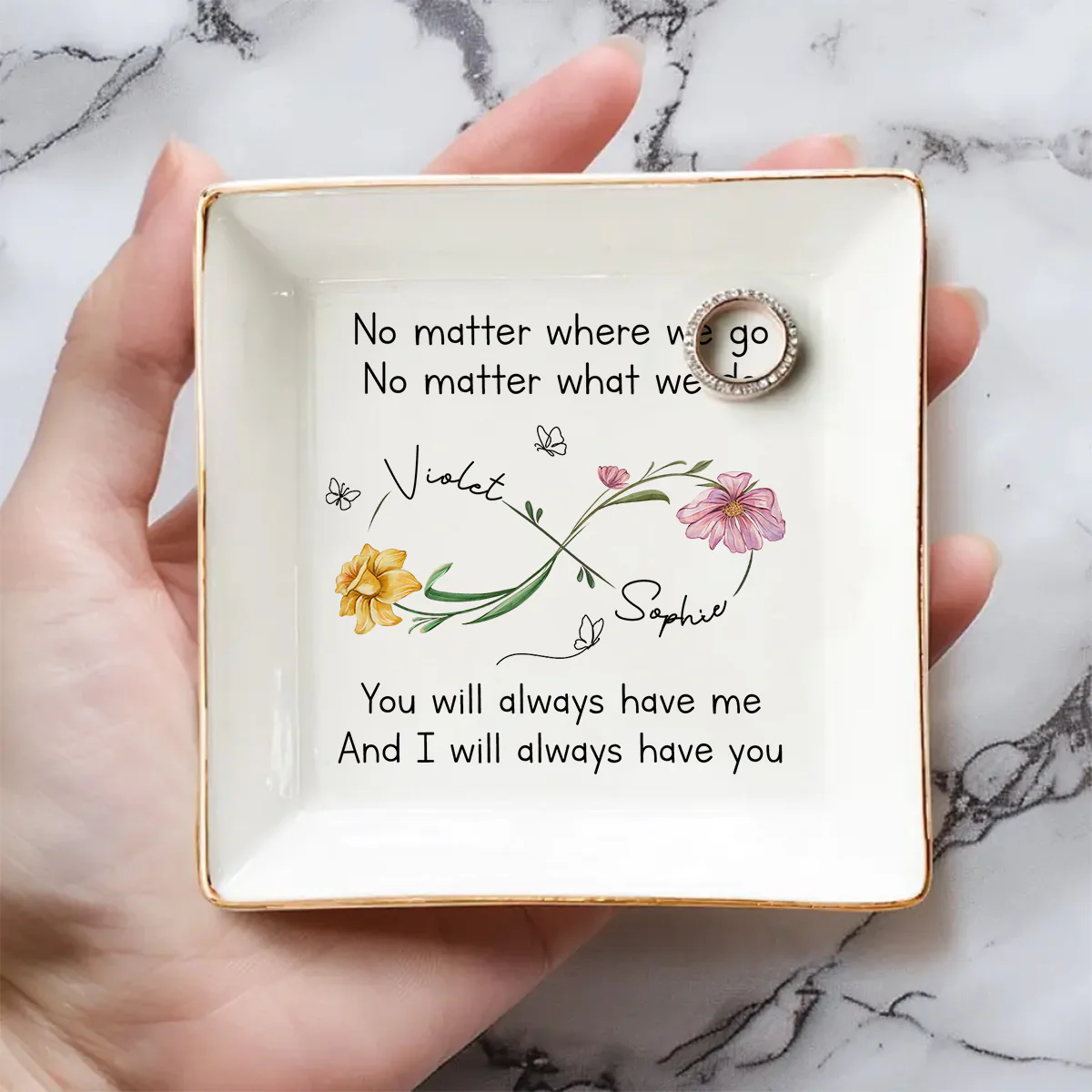 Bestie Always Have You - Personalized Custom Jewelry Dish - Image 4