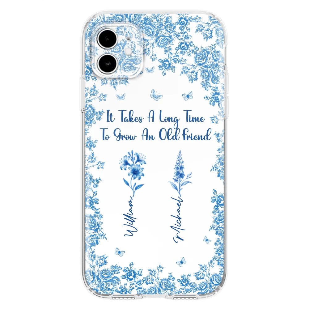 Bestie Flowers Toile De Jouy Style - Personalized Custom Phone Case - Image 10