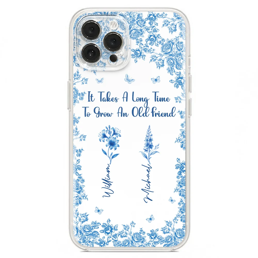 Bestie Flowers Toile De Jouy Style - Personalized Custom Phone Case - Image 18