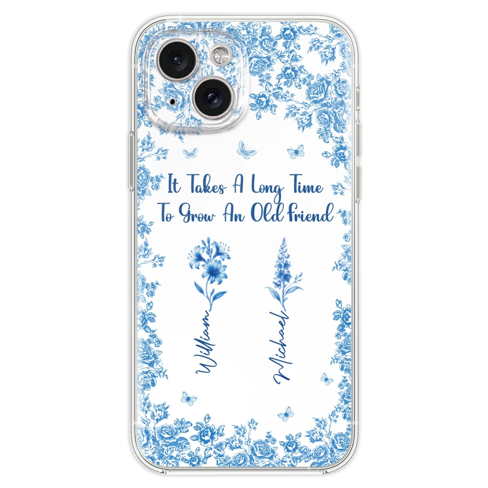 Bestie Flowers Toile De Jouy Style - Personalized Custom Phone Case - Image 20