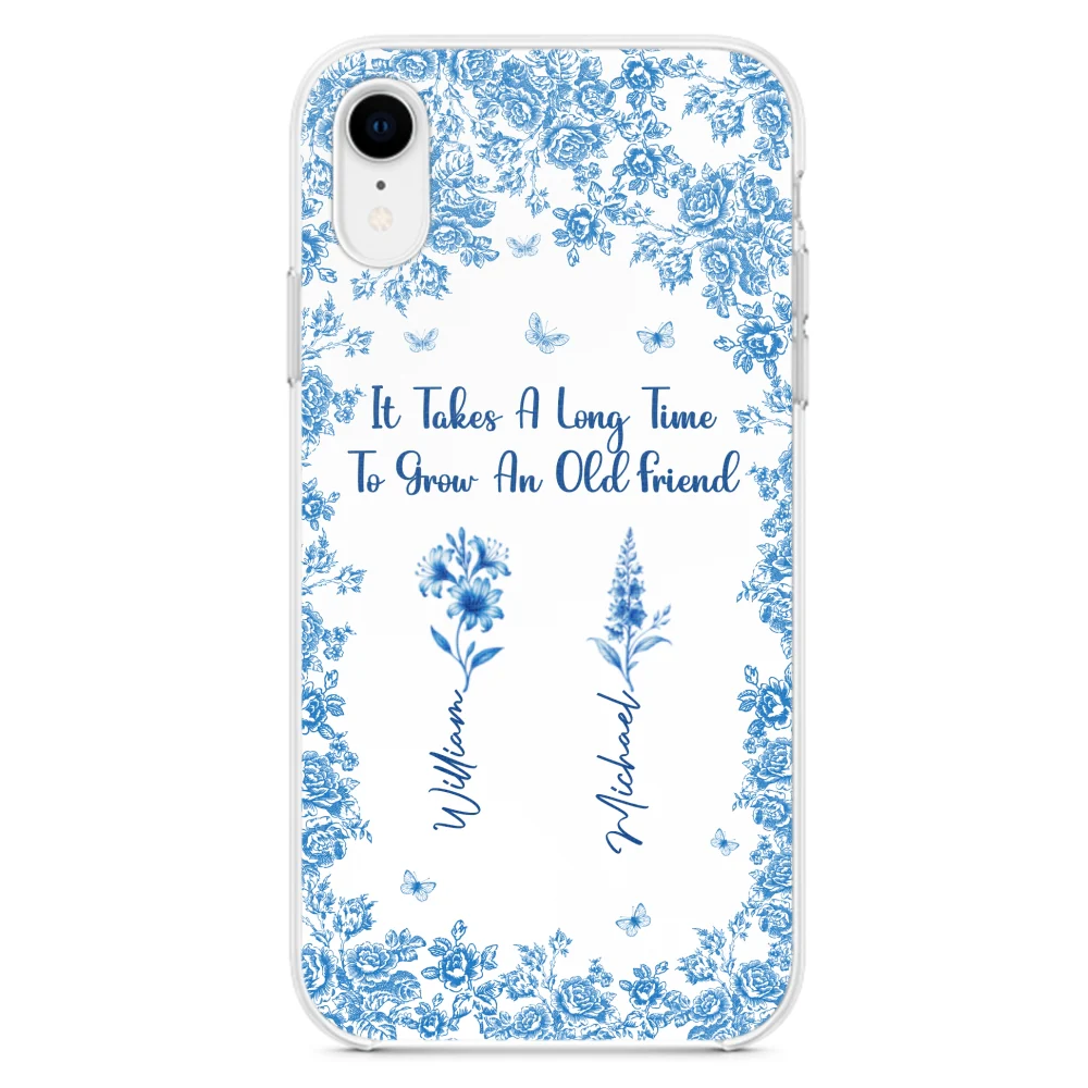 Bestie Flowers Toile De Jouy Style - Personalized Custom Phone Case - Image 22