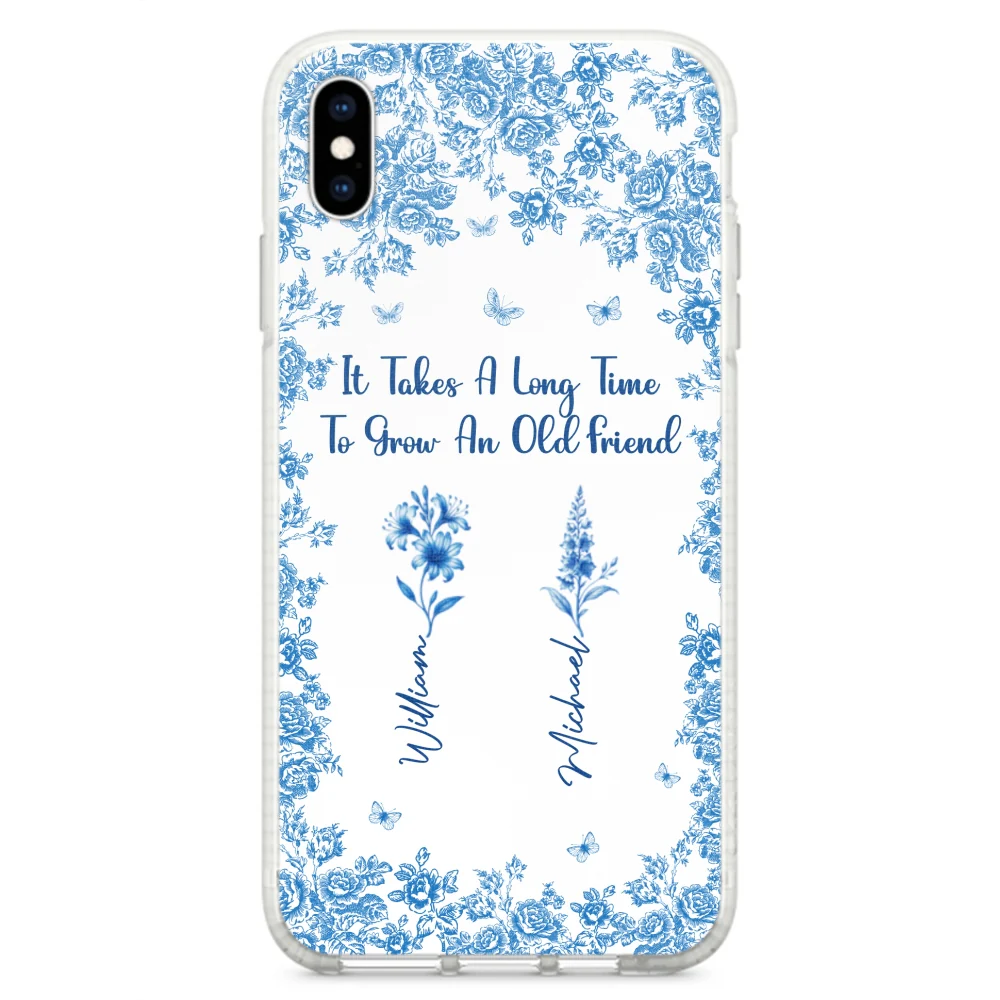 Bestie Flowers Toile De Jouy Style - Personalized Custom Phone Case - Image 23
