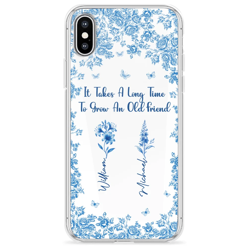 Bestie Flowers Toile De Jouy Style - Personalized Custom Phone Case - Image 24