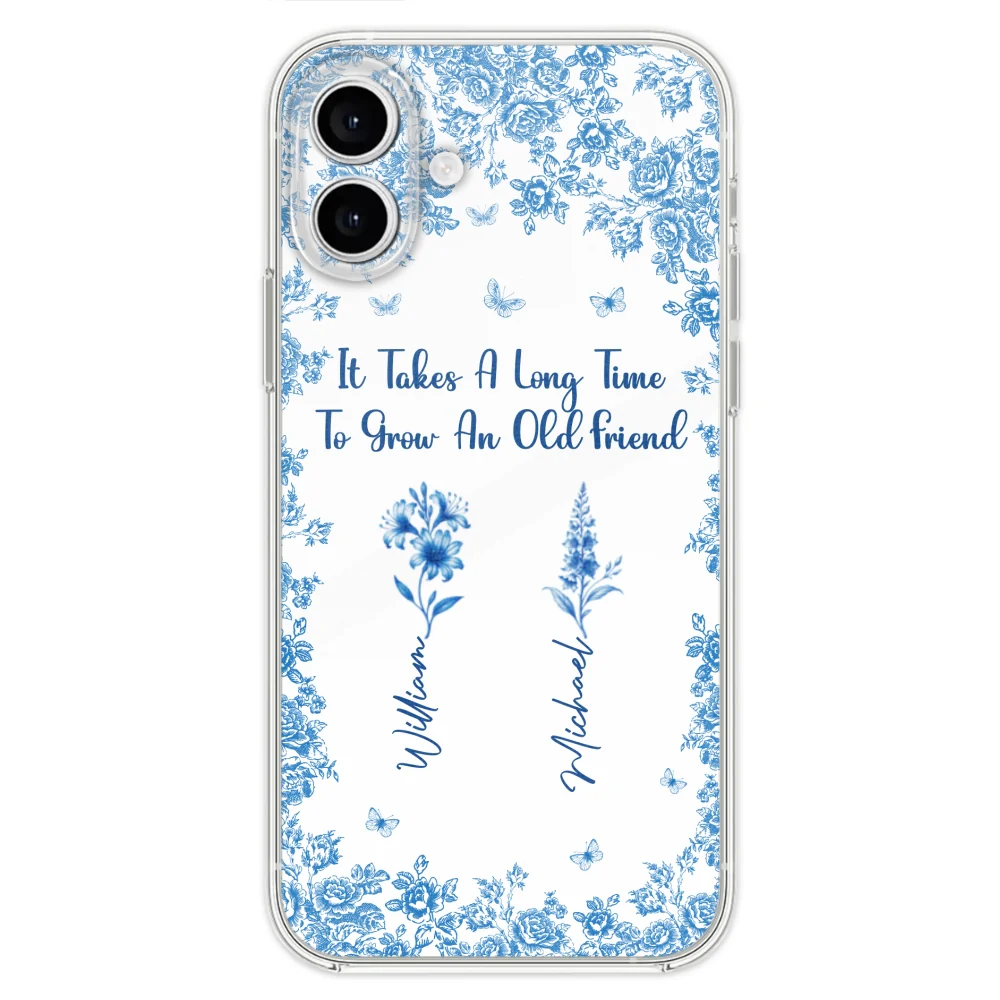Bestie Flowers Toile De Jouy Style - Personalized Custom Phone Case - Image 25
