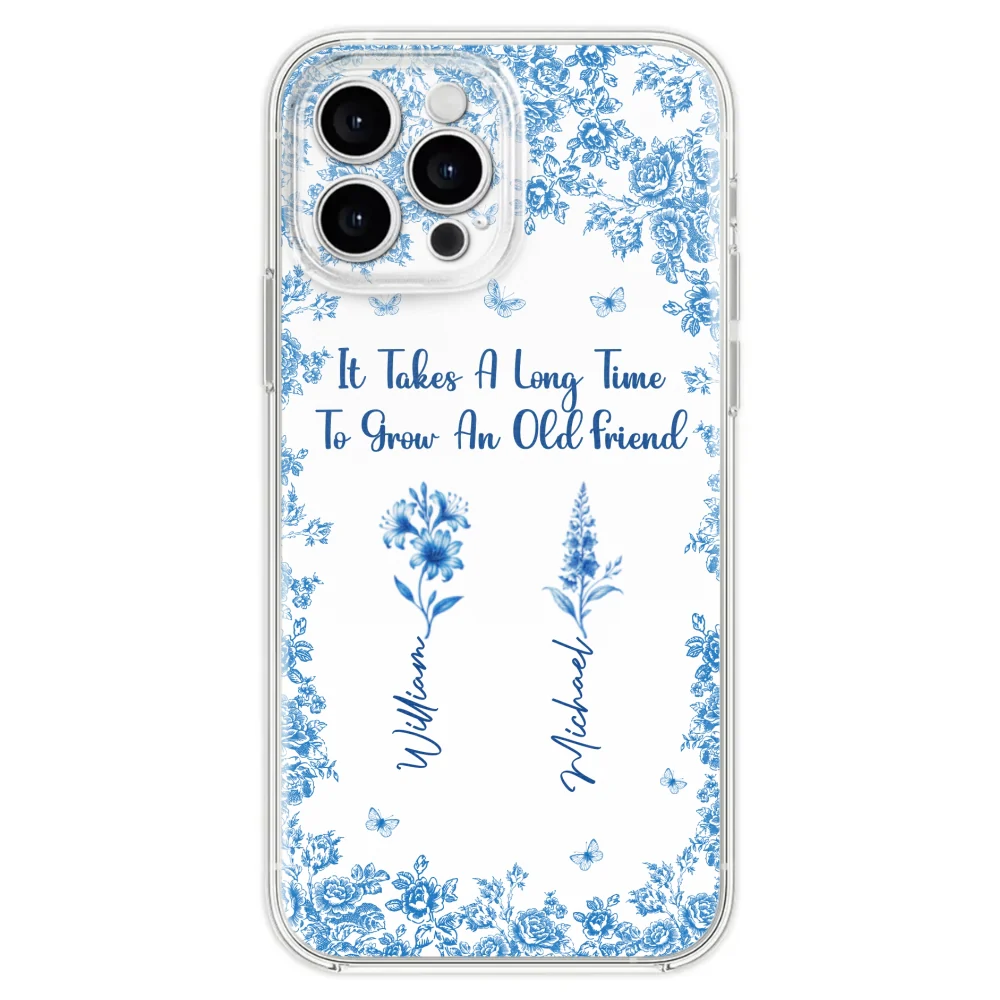 Bestie Flowers Toile De Jouy Style - Personalized Custom Phone Case - Image 26
