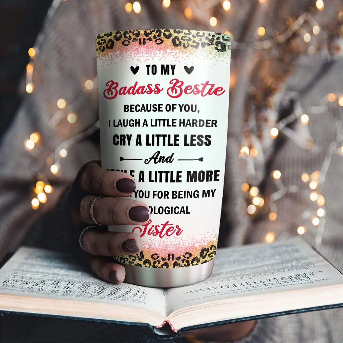 Bestie For Life - Personalized Custom Tumbler - Image 2