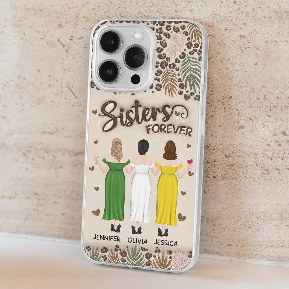 Bestie Forever - Personalized Custom 3D Inflated Effect Phone Case - Image 3