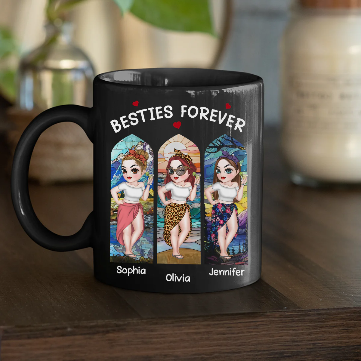 Bestie Forever - Personalized Custom Coffee Mug - Image 4