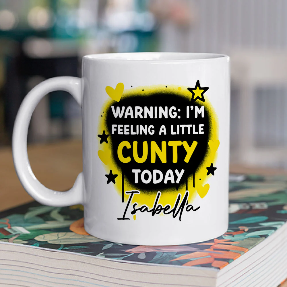 Bestie In A Mood - Personalized Custom Coffee Mug - Image 2
