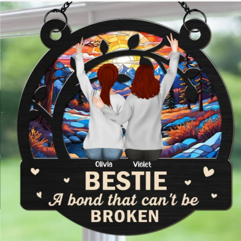 Bestie Love - Personalized Custom Suncatcher - Image 7