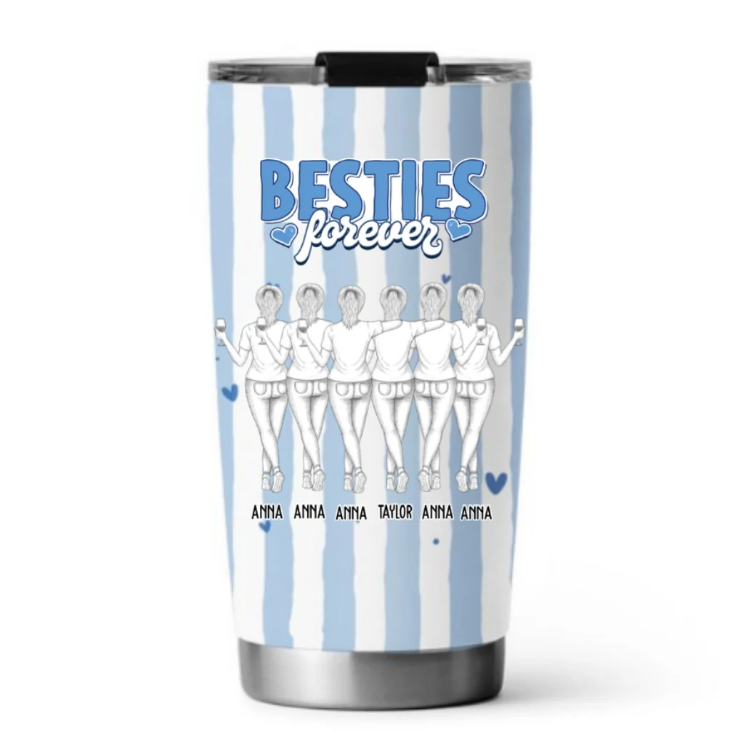 Bestie Make Life Cuter - Personalized Custom Tumbler - Image 5