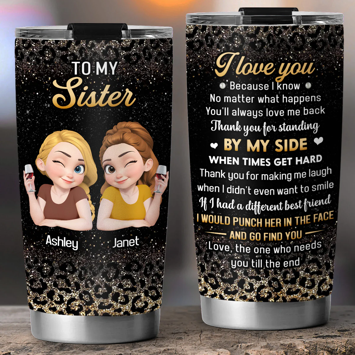 Bestie On Point - Personalized Custom Tumbler - Image 4