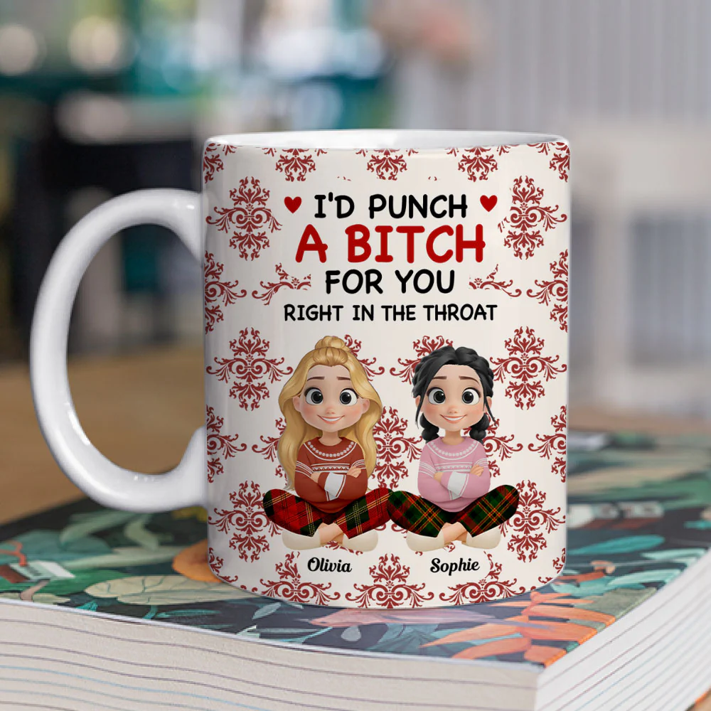 Bestie With Christmas 2025 - Personalized Custom Coffee Mug