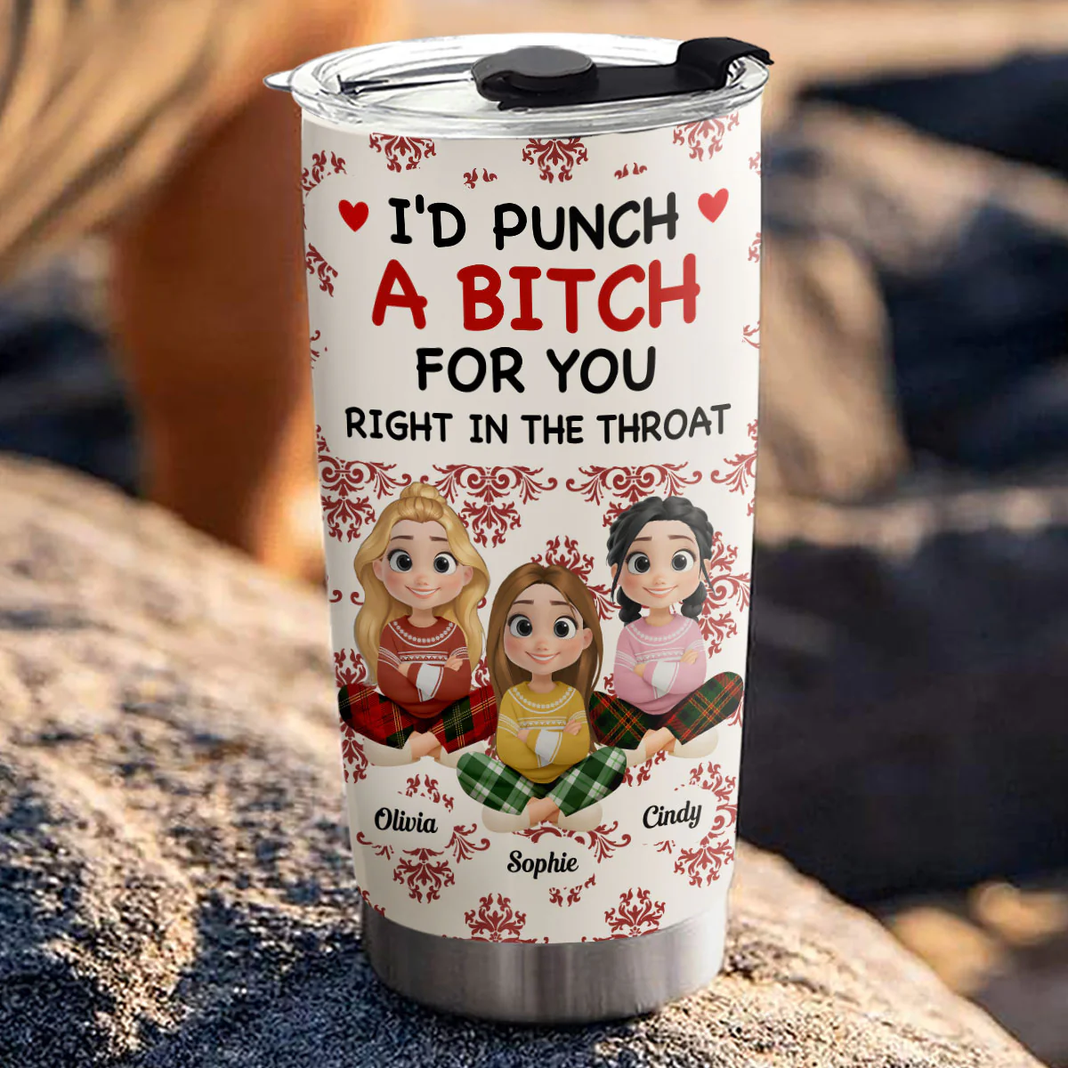 Bestie With Christmas 2025 - Personalized Custom Tumbler - Image 6