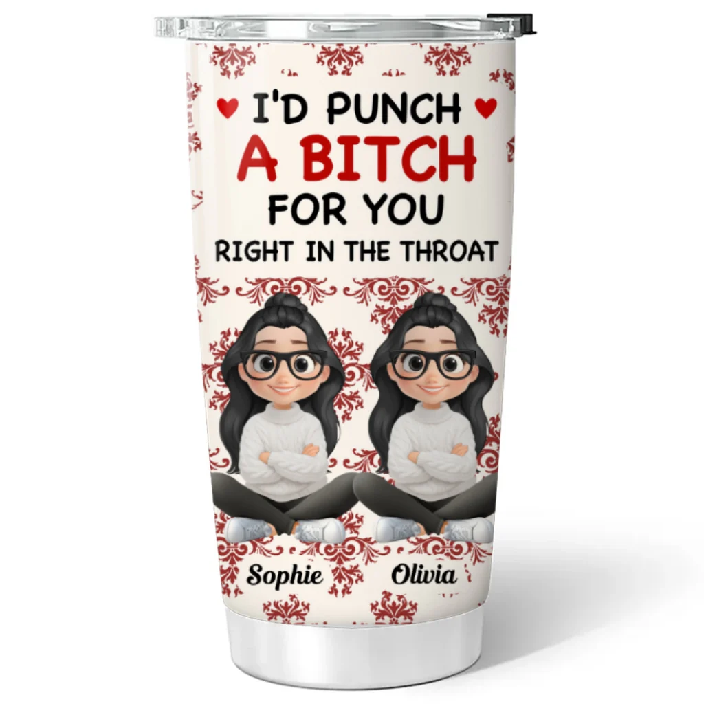 Bestie With Christmas 2025 - Personalized Custom Tumbler - Image 7