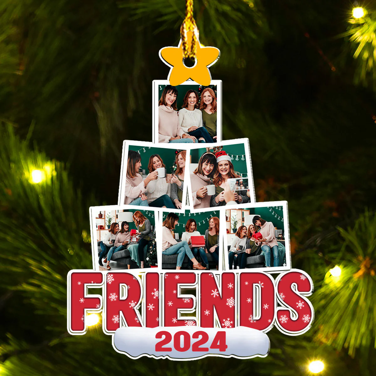 Besties 2024 - Personalized Custom Acrylic Ornament - Image 4