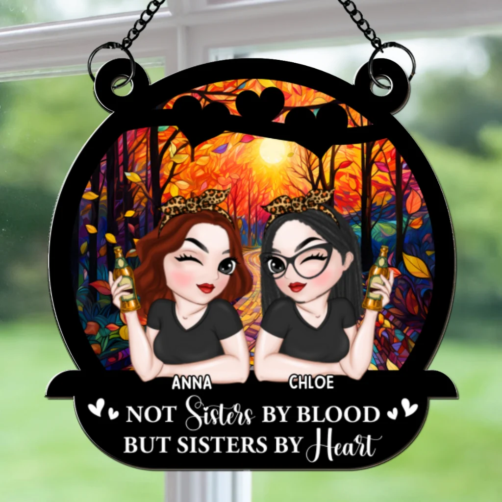 Besties Bring The Cheer - Personalized Custom Suncatcher - Image 5