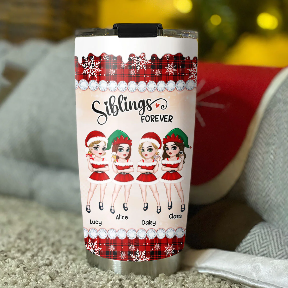 Besties Forever - Personalized Custom Tumbler - Image 4