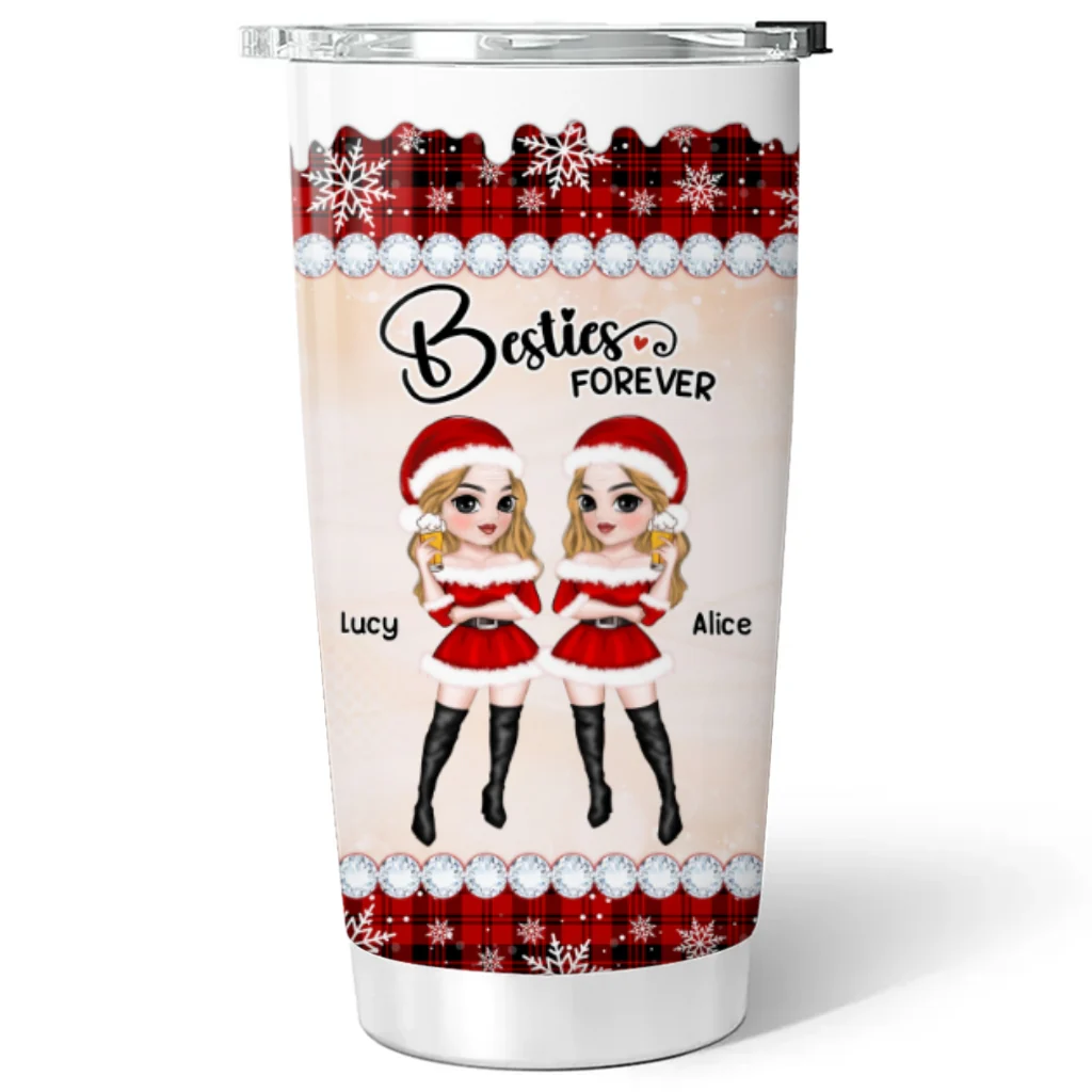 Besties Forever - Personalized Custom Tumbler - Image 5