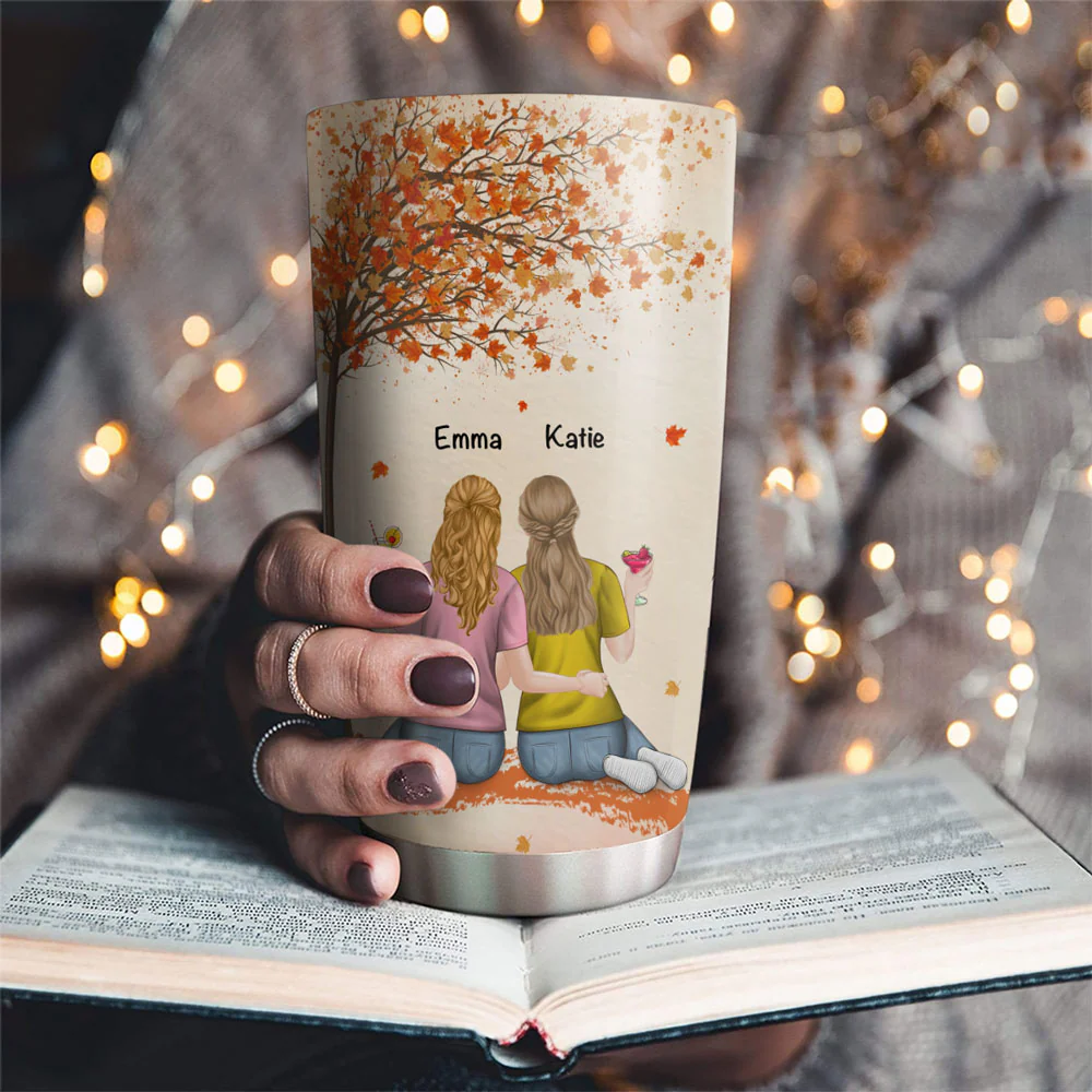 Besties Since Day One - Personalized Custom Tumbler - Image 3