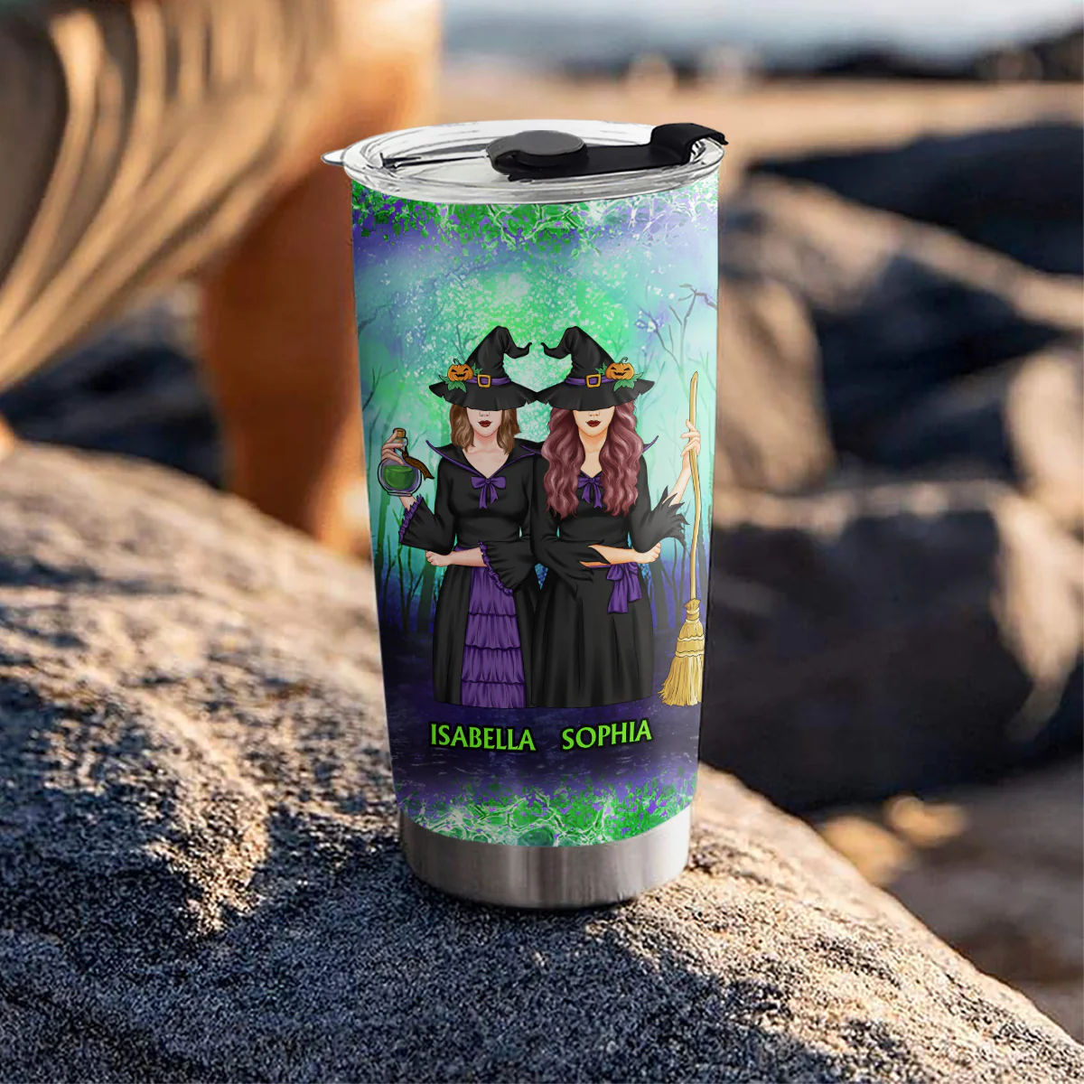 Besties Witch - Personalized Custom Tumbler - Image 4