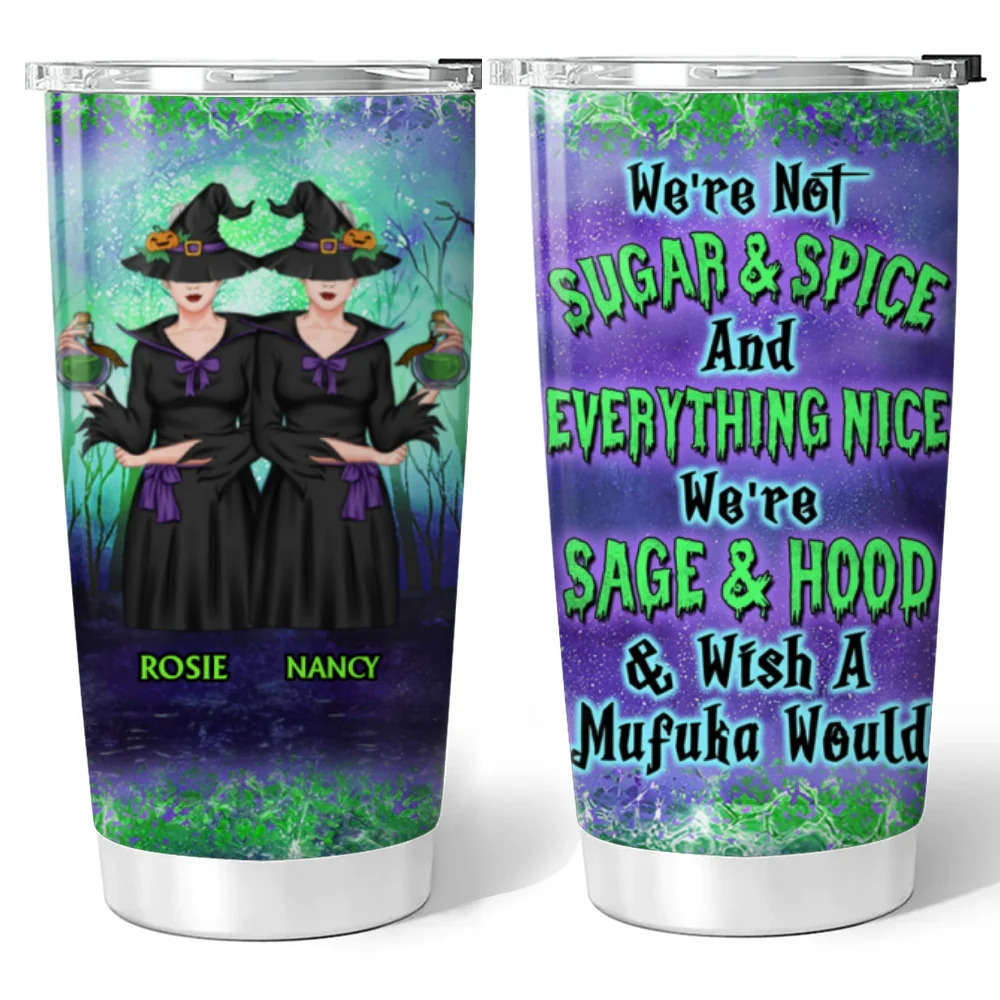 Besties Witch - Personalized Custom Tumbler - Image 6