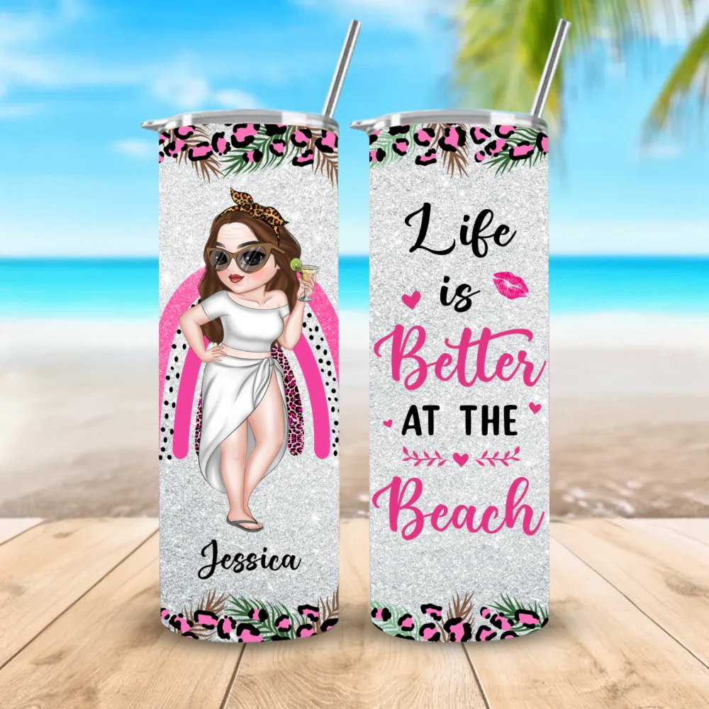 Better Life - Personalized Custom Skinny Tumbler - Image 6