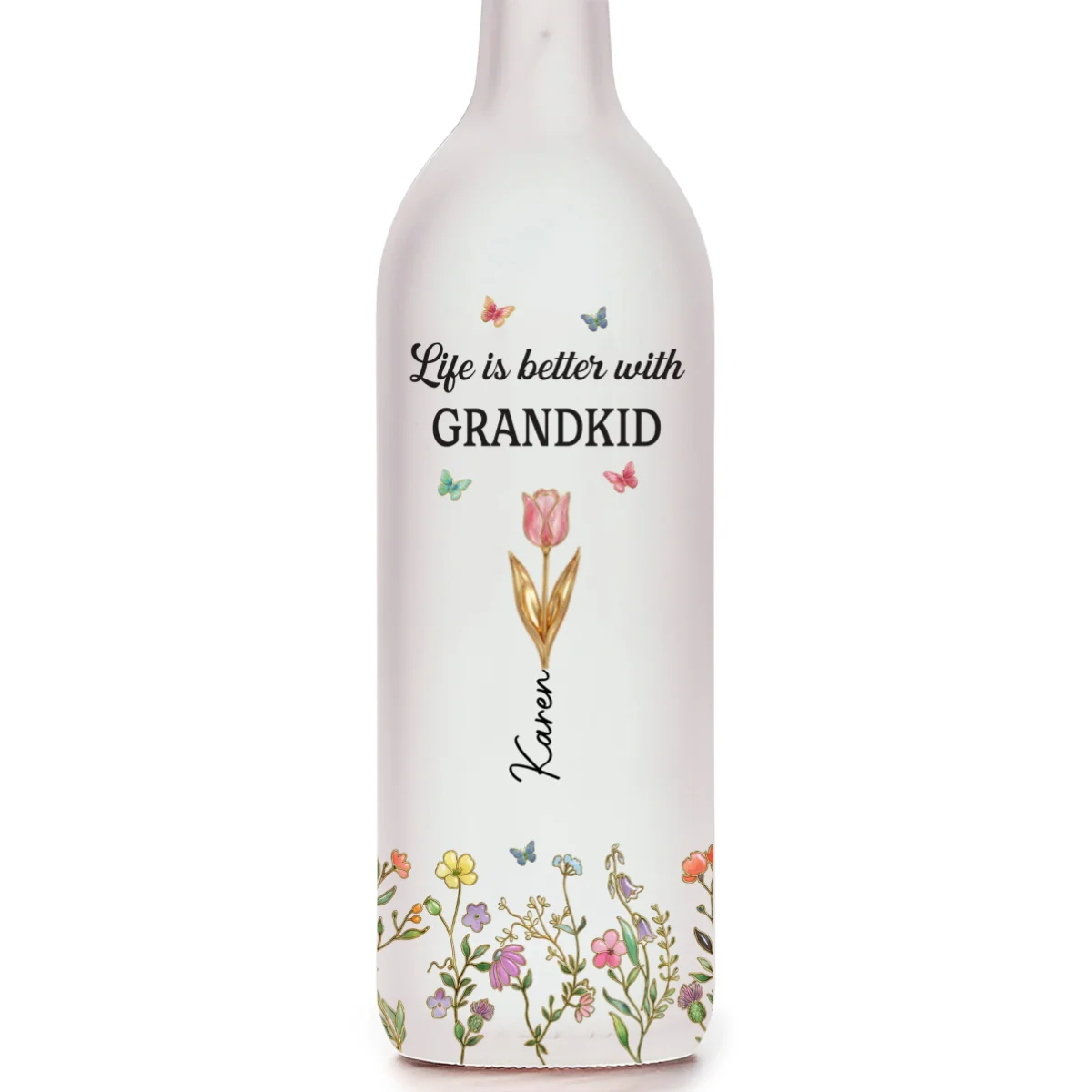 Better Life With Grandkinds - Personalized Custom Bottle Lamp - Image 7