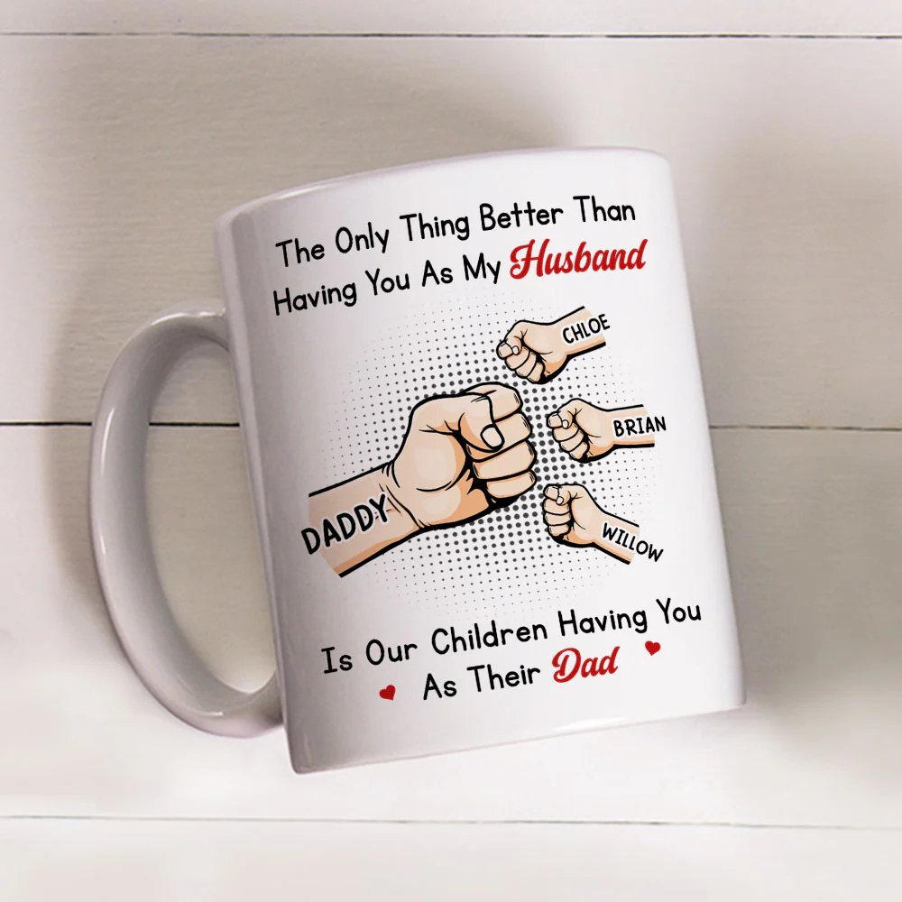 Better Than My Husband - Personalized Custom Coffee Mug - Image 3