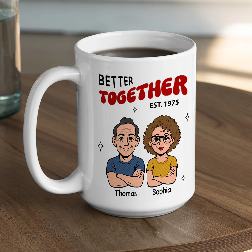 Better With You - Personalized Custom Coffee Mug - Image 4