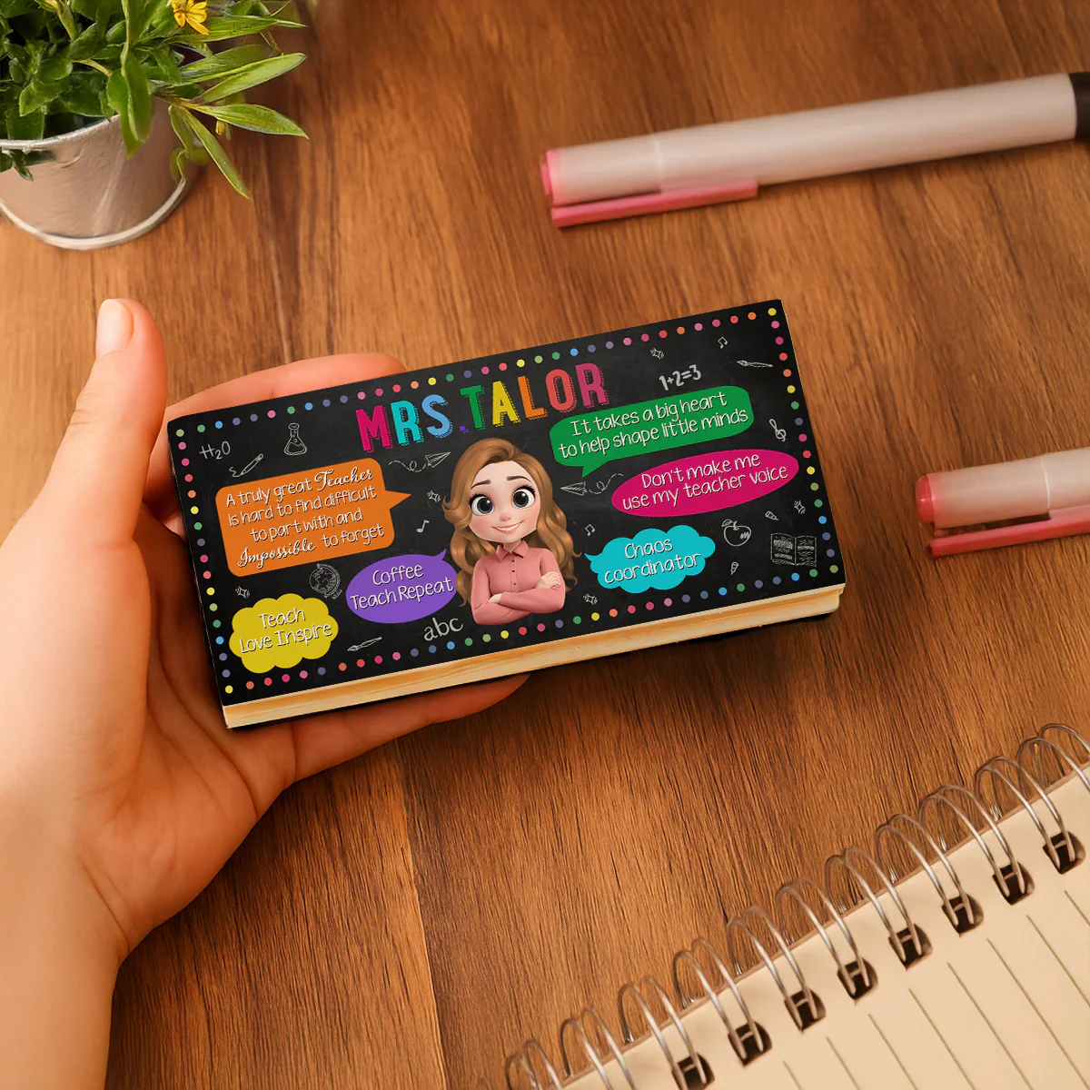 Big Heart, Little Minds - Personalized Custom Whiteboard Eraser - Image 5